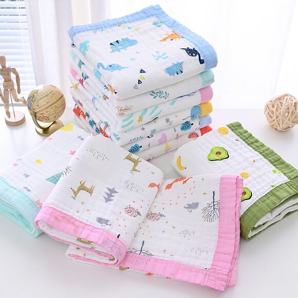 New Jay & Ava Baby/Toddler Muslin 100% Cotton Blanket - Pink Deer - Picture 6 of 6